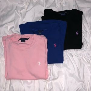 Three Ralph Lauren Knit Tees